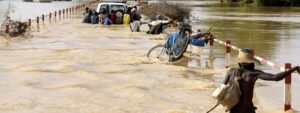 Route inondée