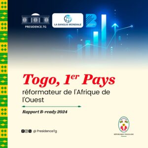 Réformes économiques : le Togo prend la première place en Afrique de l’ouest [Rapport Business Ready 2024]